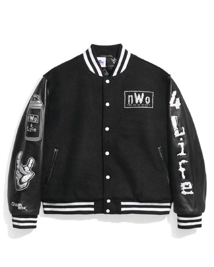 NWOBlackVarsityLeatherJacket