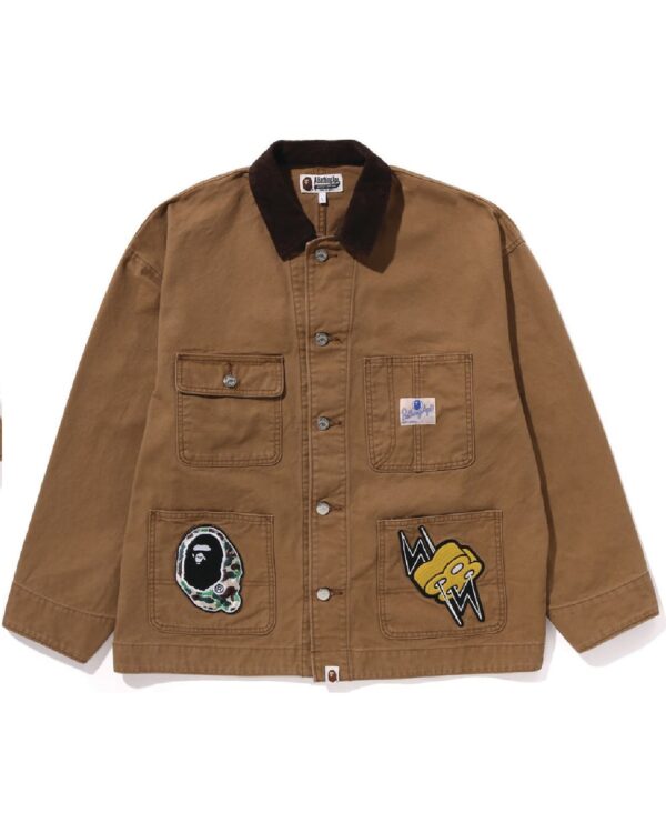 BAPEWashedDuckCoverallBrownJacke