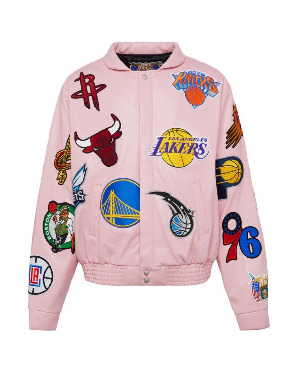 NBA-Collage-Pink-Vegan-Leather-J