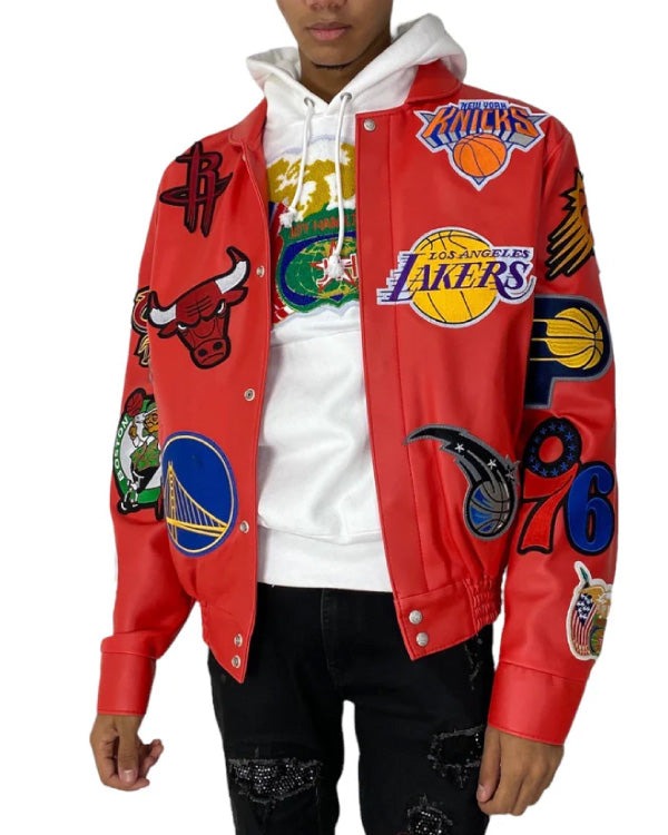 NBA-Collage-Red-Vegan-Leather-Ja