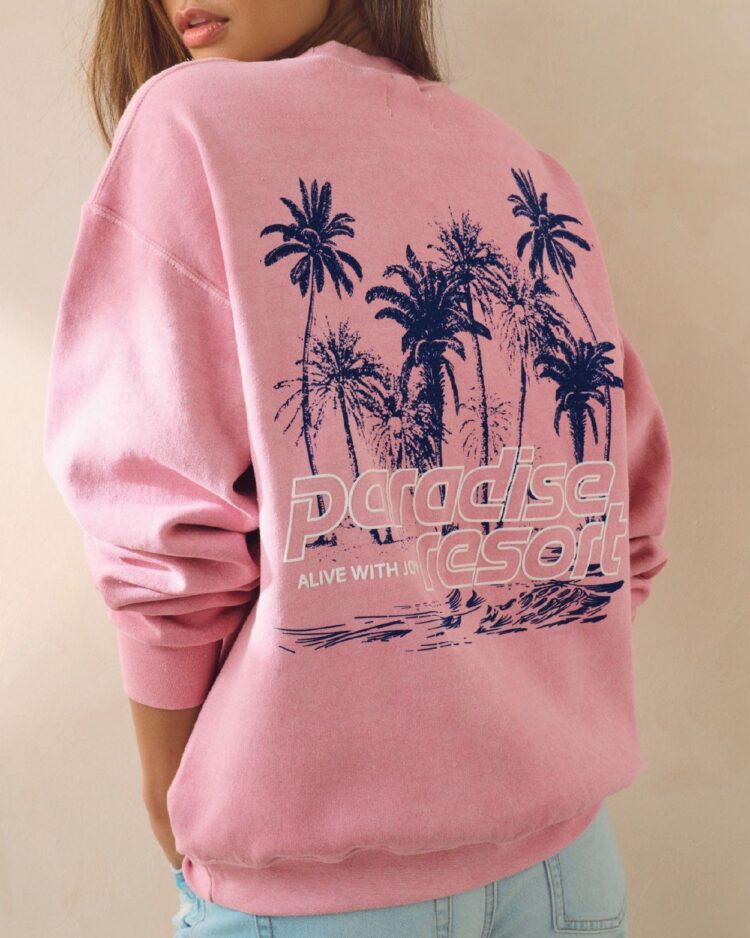 PinkPalmTreeHooded