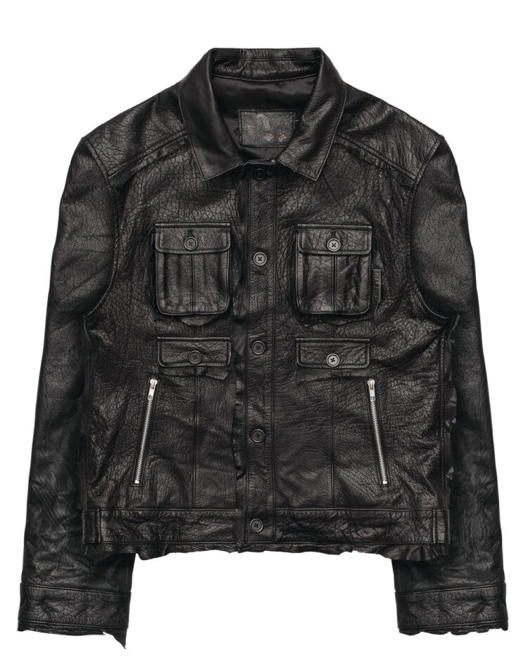 SundriedBlackLeatherJacket